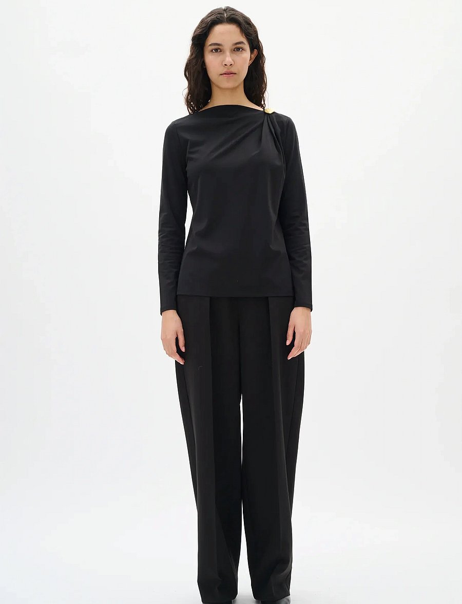 InWear - KASEYIW BLOUSE - langärmlige hemden - black - 3
