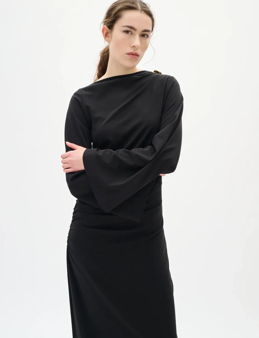 InWear - KASEYIW LONG DRESS - aftonklänningar - black - 0