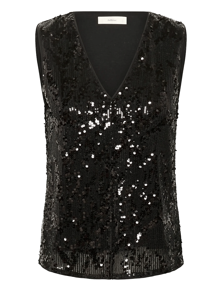 InWear - KIMBAIW TOP - Ærmeløse bluser - black - 1