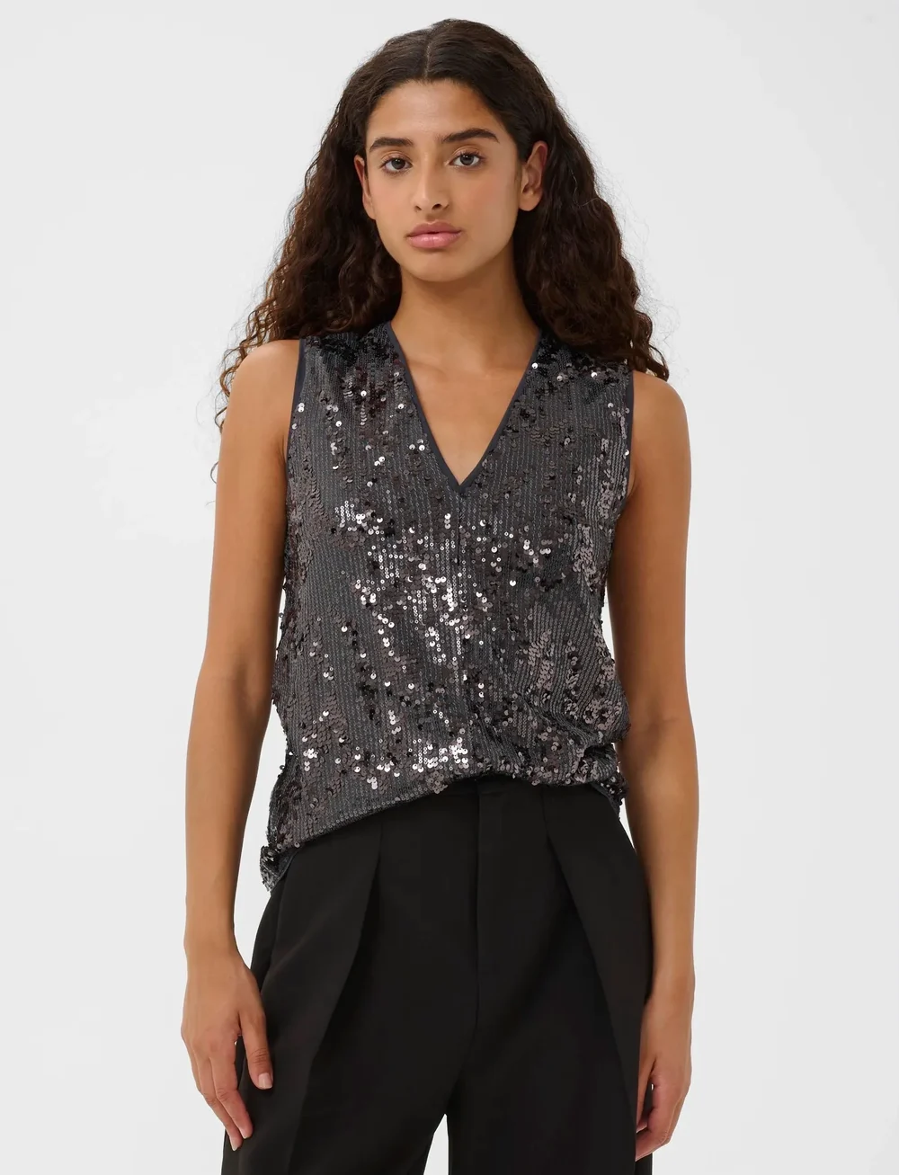 InWear - KIMBAIW TOP - Ærmeløse bluser - silver - 0