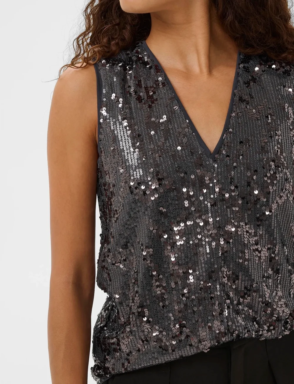 InWear - KIMBAIW TOP - Ærmeløse bluser - silver - 5