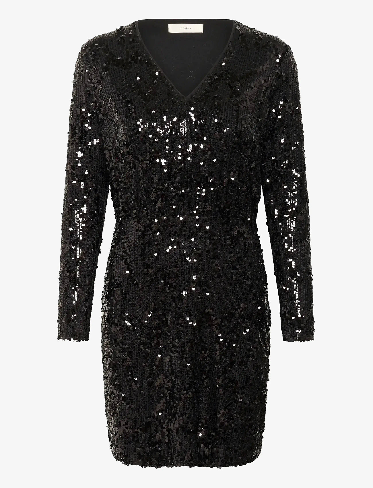 InWear - KIMBAIW DRESS - paljettklänningar - black - 1