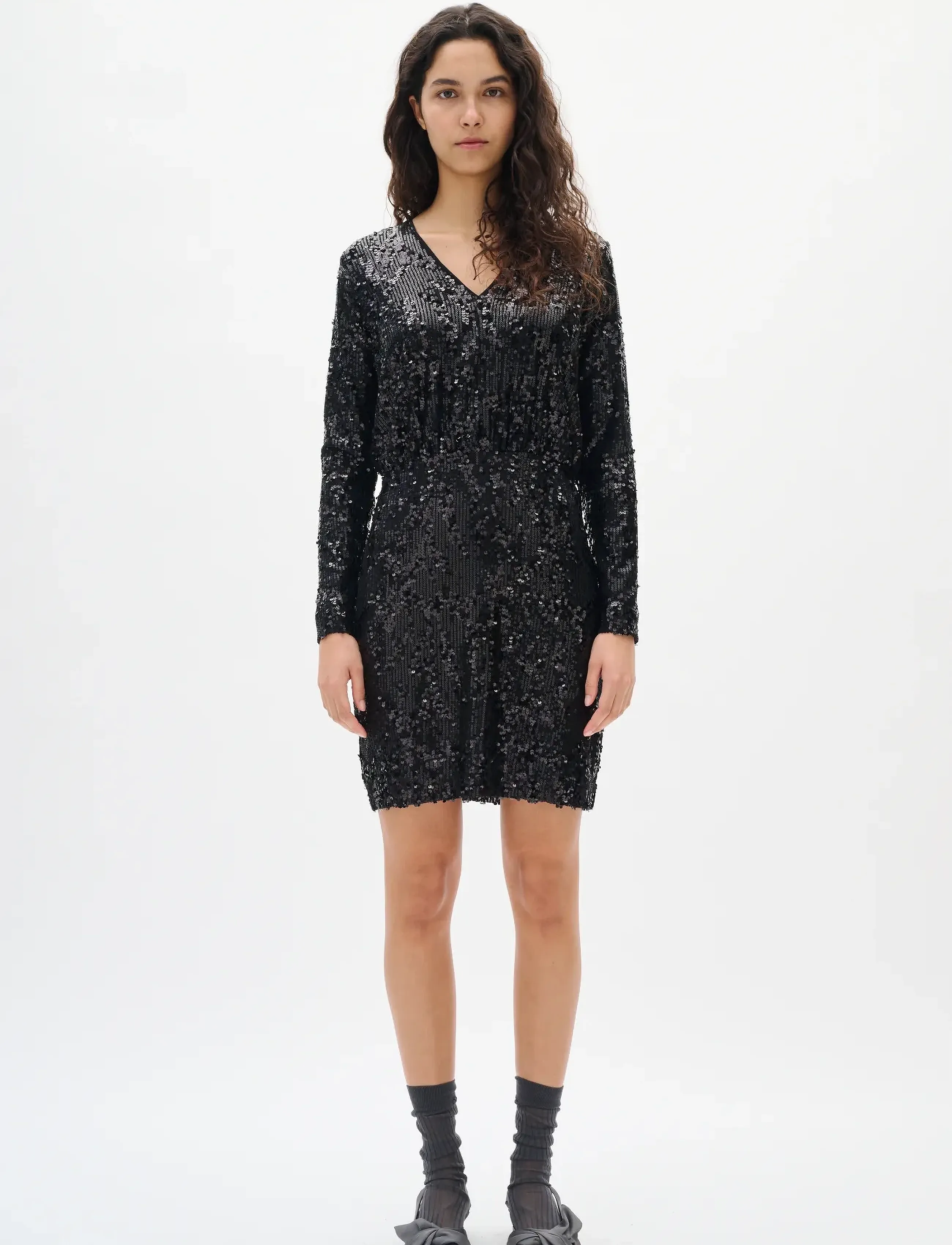 InWear - KIMBAIW DRESS - paillettenkleider - black - 3