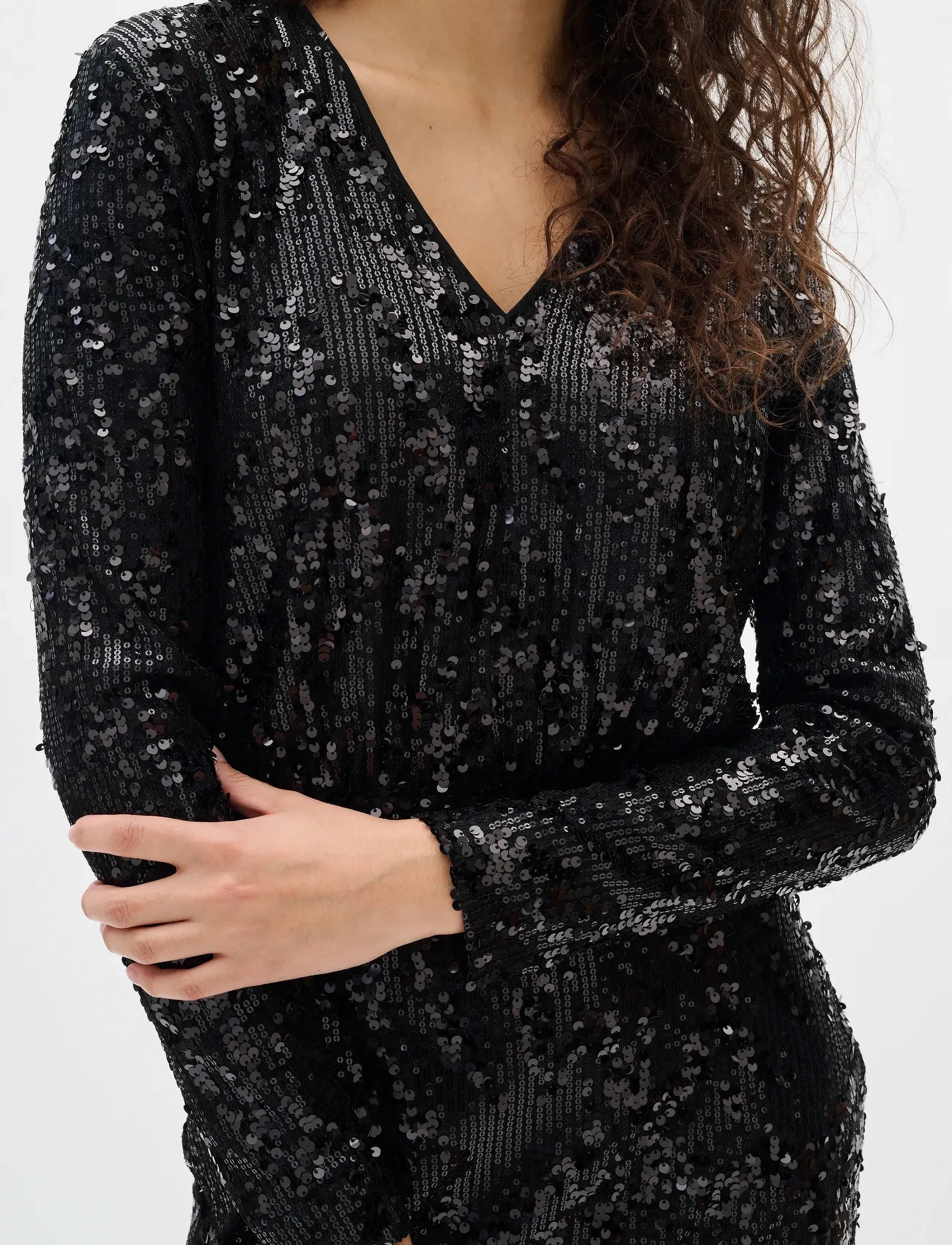 InWear - KIMBAIW DRESS - paillettenkleider - black - 5