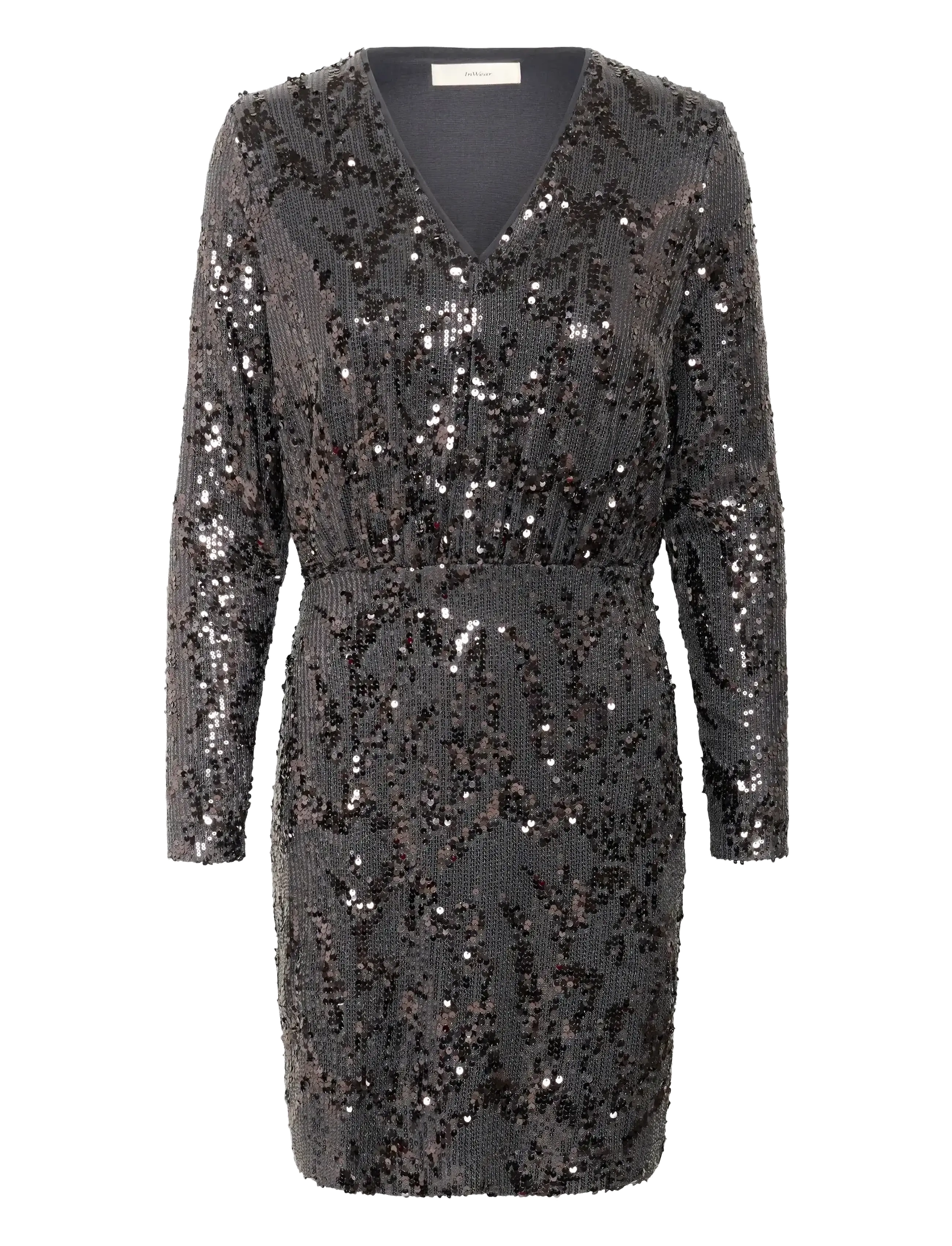 InWear KIMBAIW DRESS - Peokleidid - SILVER / black