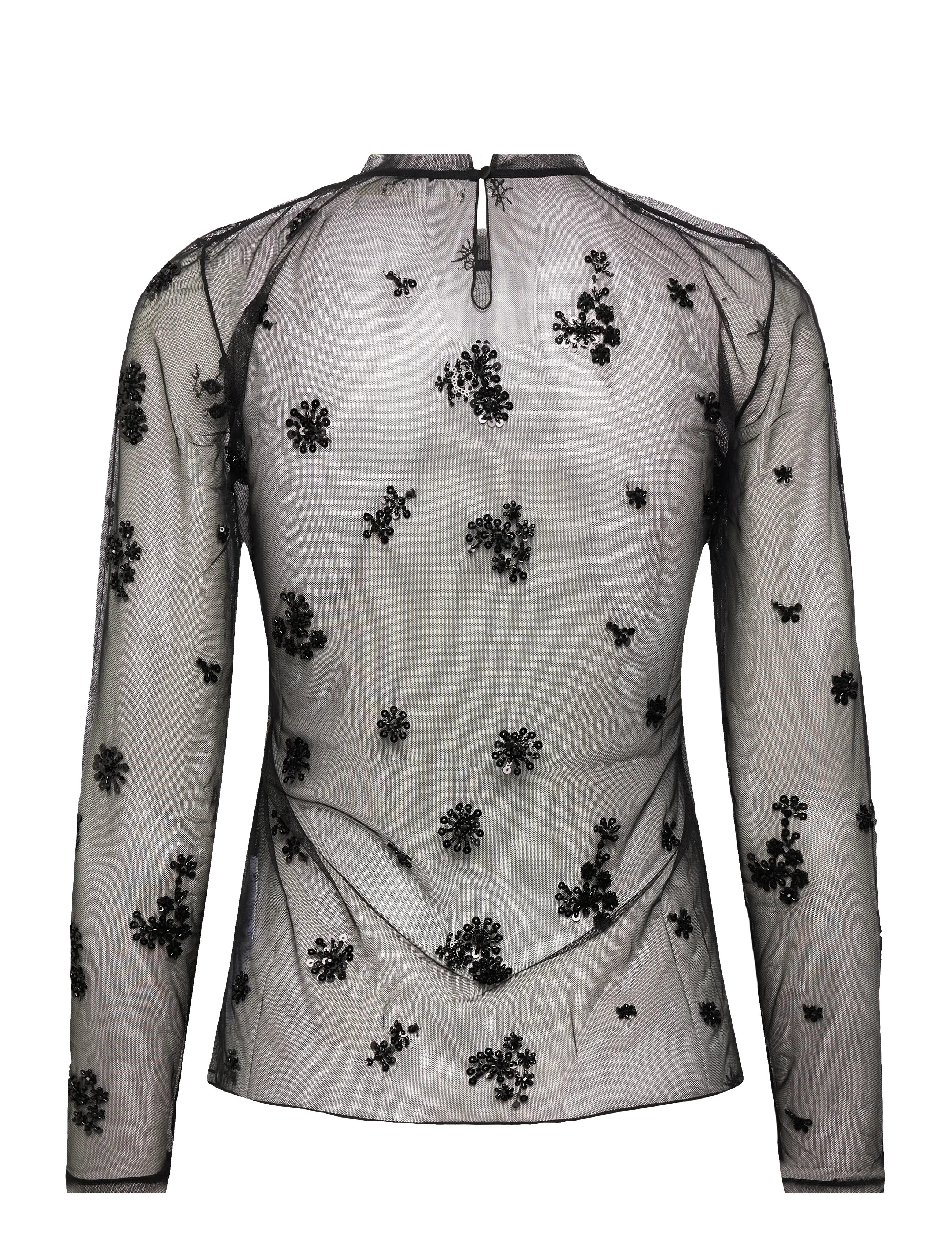 InWear - KUIIW LS BLOUSE - long sleeved blouses - black - 2