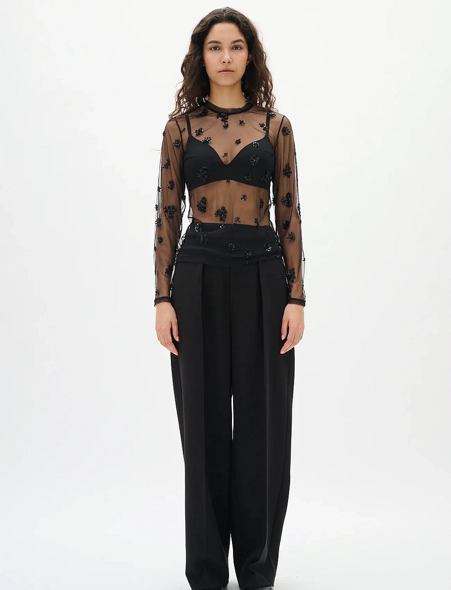 InWear - KUIIW LS BLOUSE - langärmlige blusen - black - 3