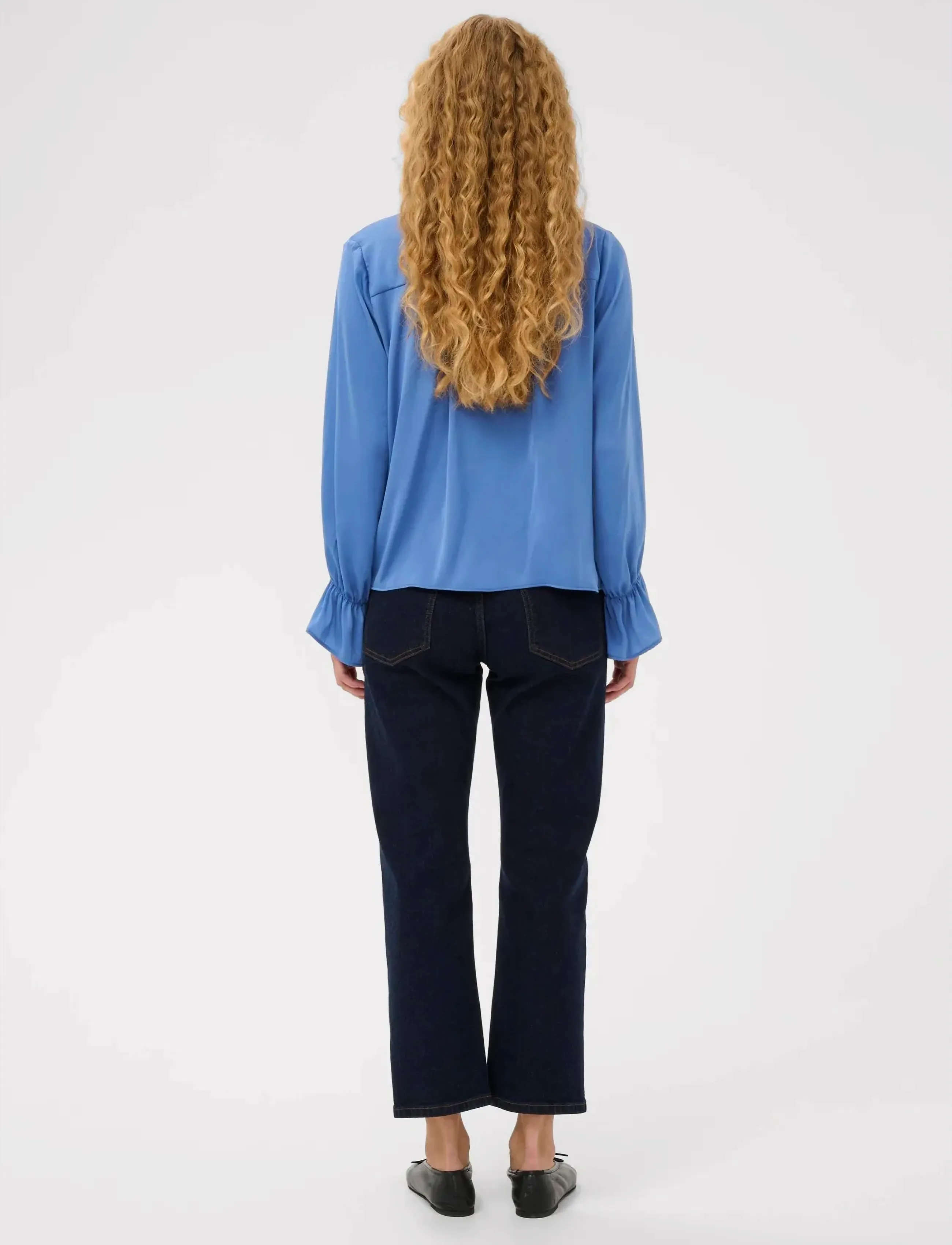 InWear - GRACIEIW BLOUSE - pikkade varrukatega pluusid - dutch blue - 4