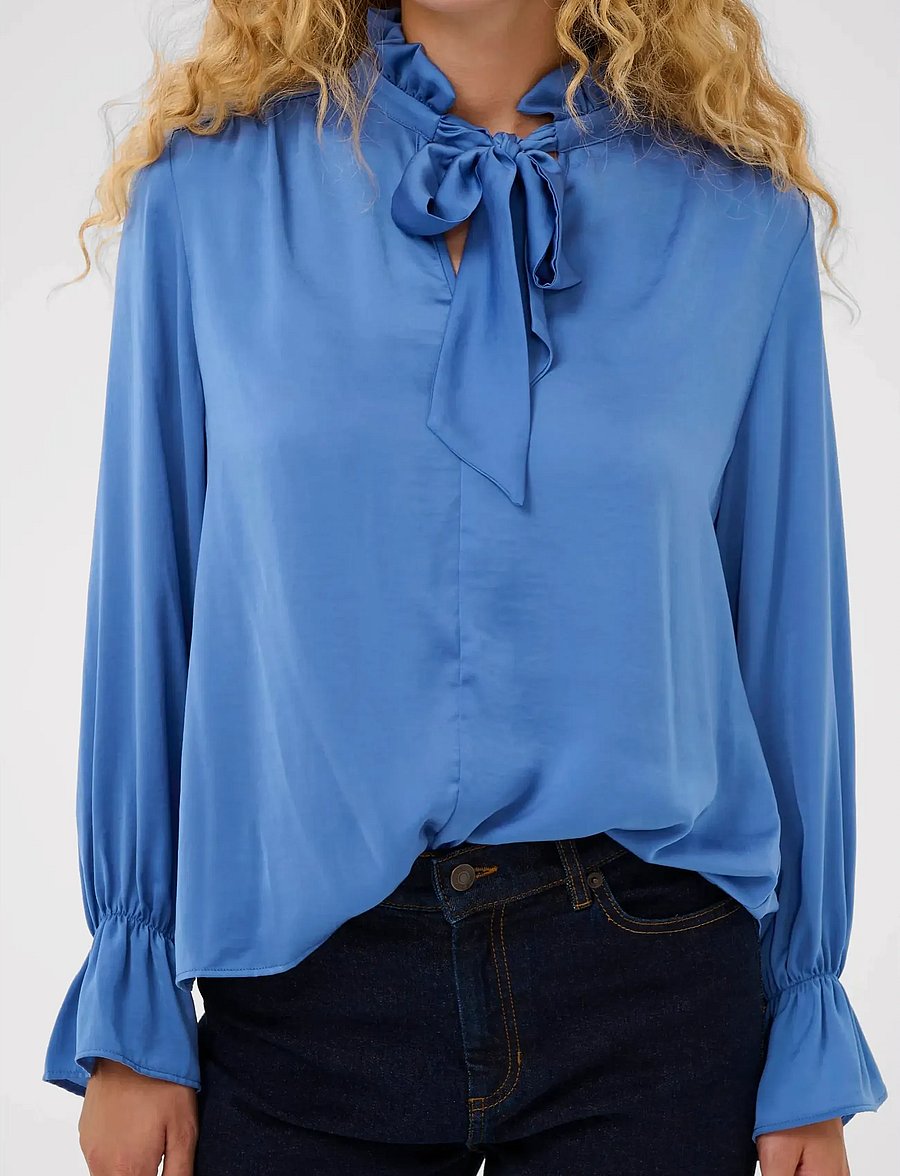 InWear - GRACIEIW BLOUSE - pikkade varrukatega pluusid - dutch blue - 5