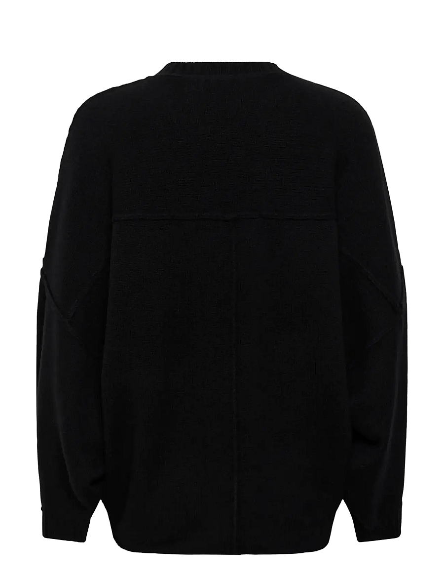 InWear - NOOMIIW KAXY PULLOVER - stickade tröjor - black - 2