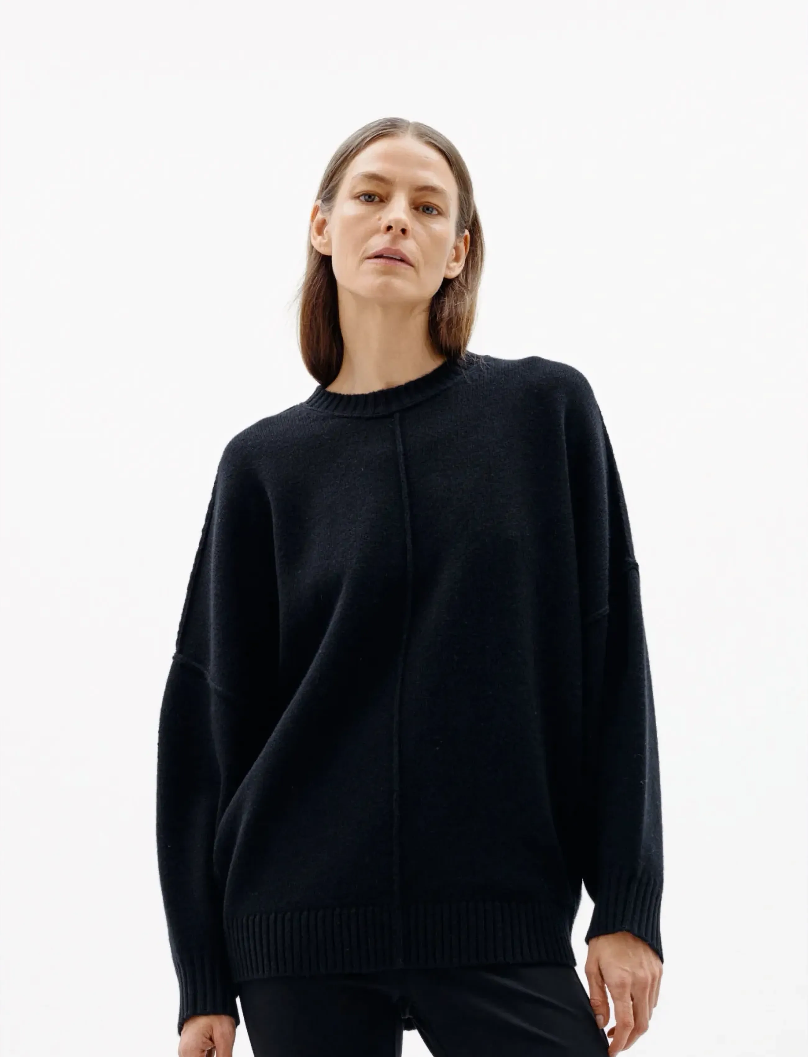 InWear - NOOMIIW KAXY PULLOVER - stickade tröjor - black - 3