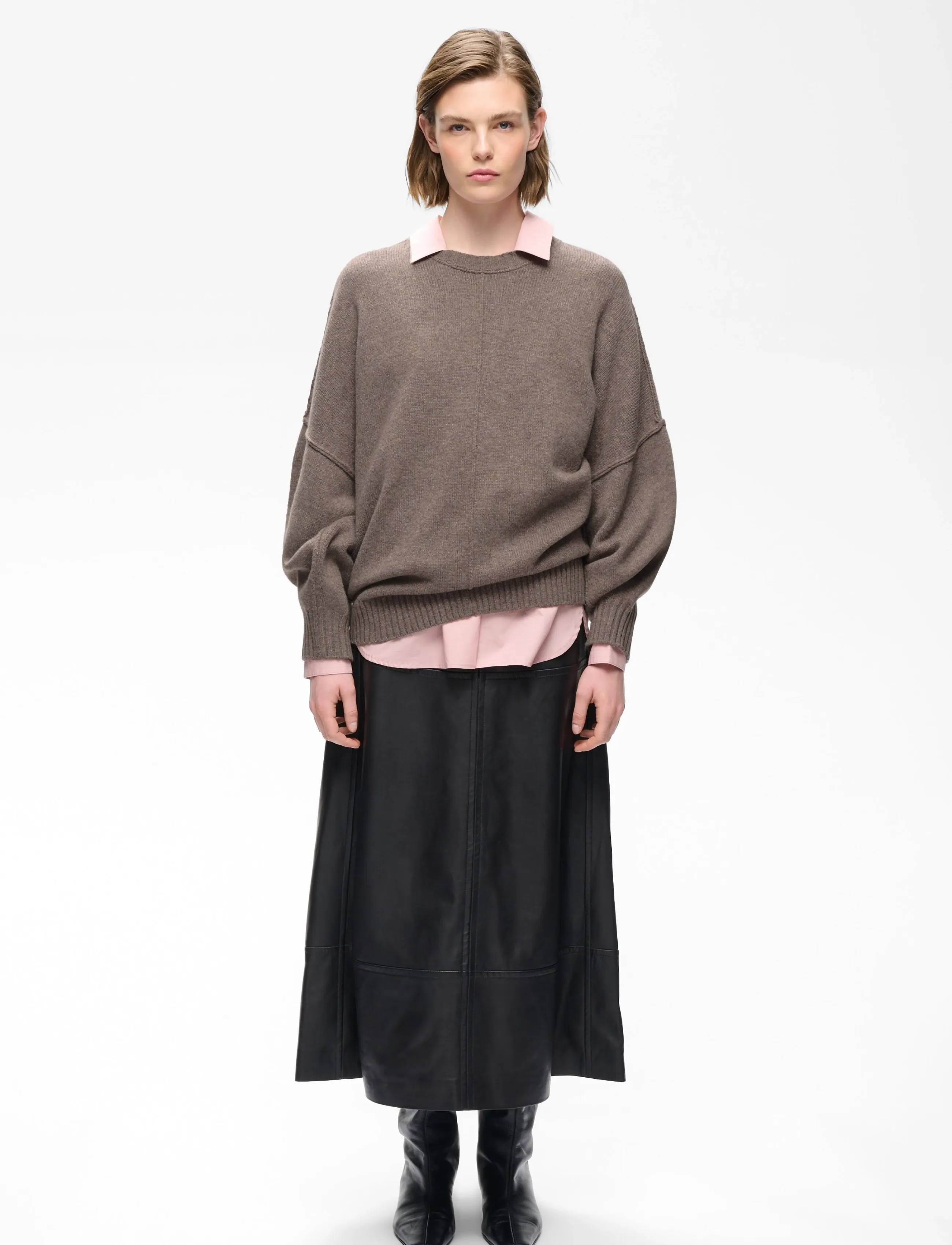 InWear NOOMIIW KAXY PULLOVER - InWear - CINDER MELANGE / brown