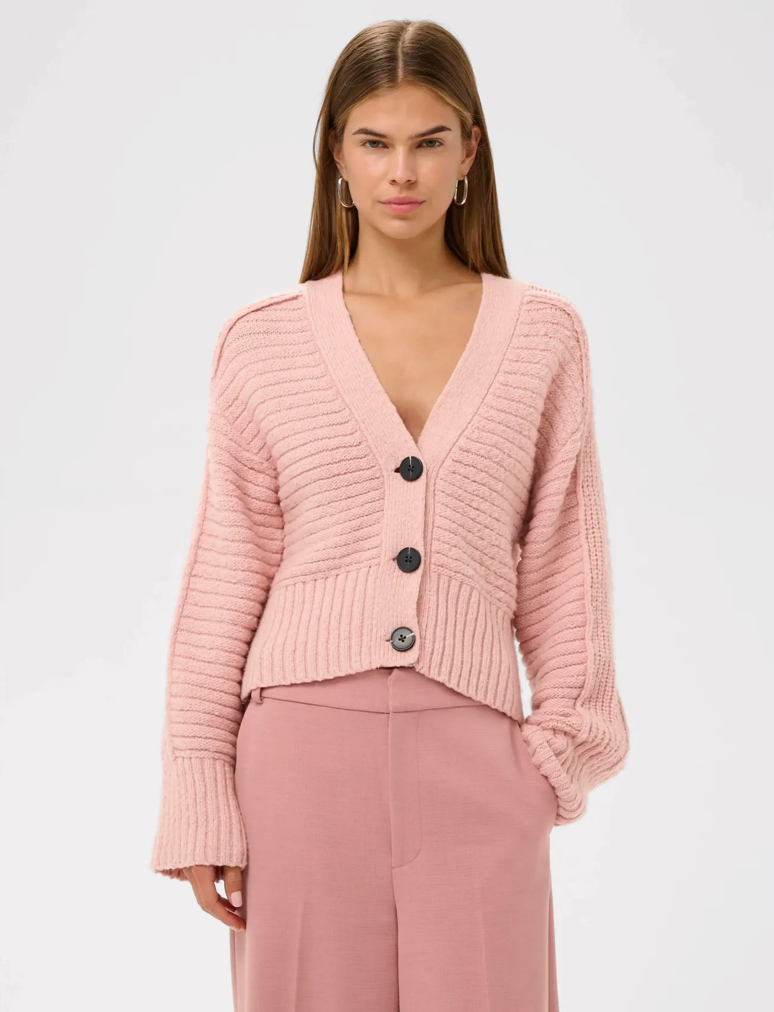 InWear Numaiw Cardigan, S, Pink, Strik > Cardigans, Dame