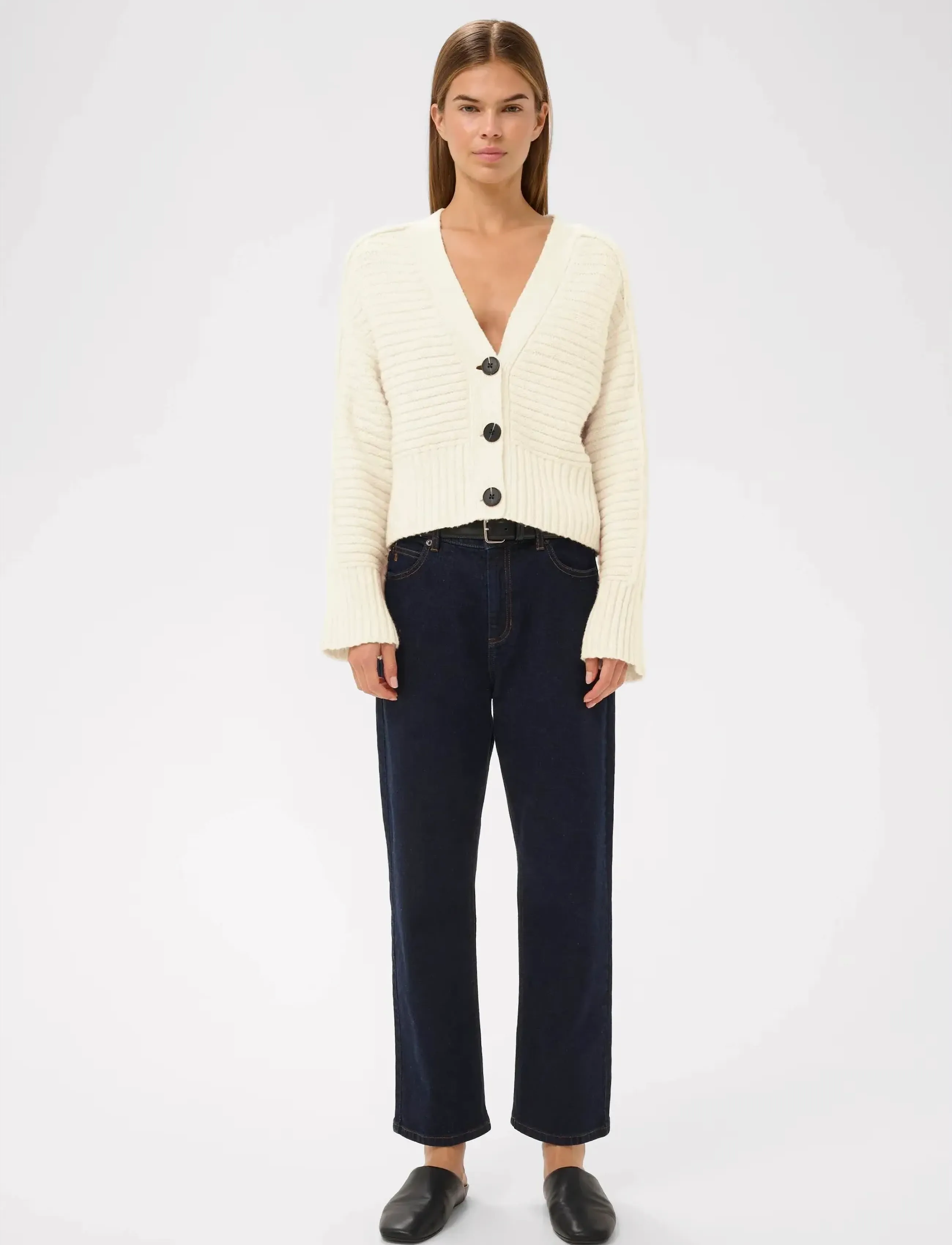 InWear Numaiw Cardigan, M, Cream, Strik > Cardigans, Dame