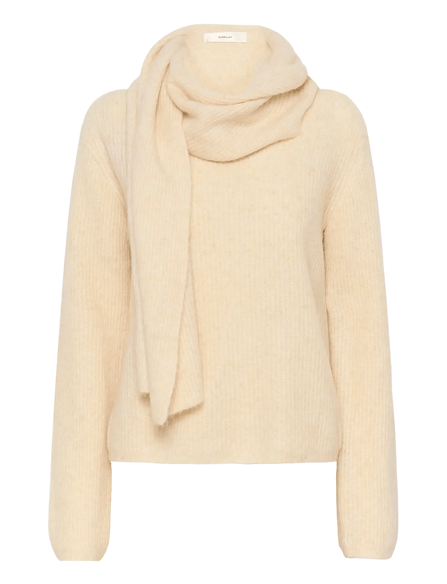 InWear - NURITIW PULLOVER - striktrøjer - ecru - 1