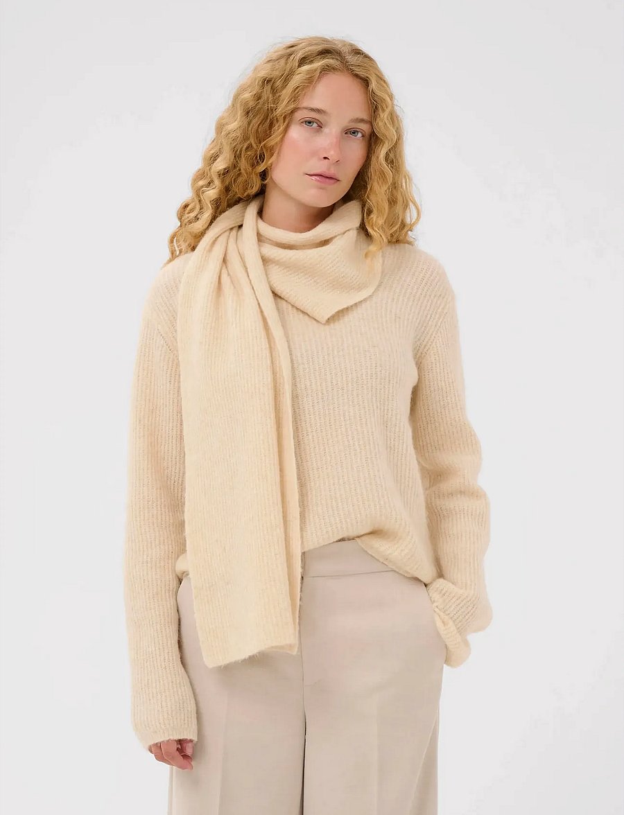 InWear - NURITIW PULLOVER - striktrøjer - ecru - 0