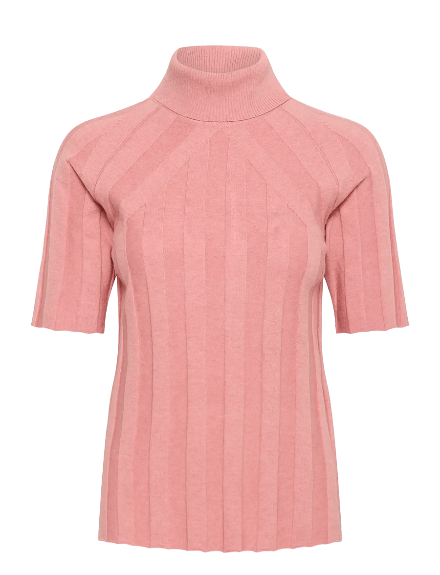 InWear - NIKOLAIW KELLSIE SS PULLOVER - rullekraver - ash rose melange - 1
