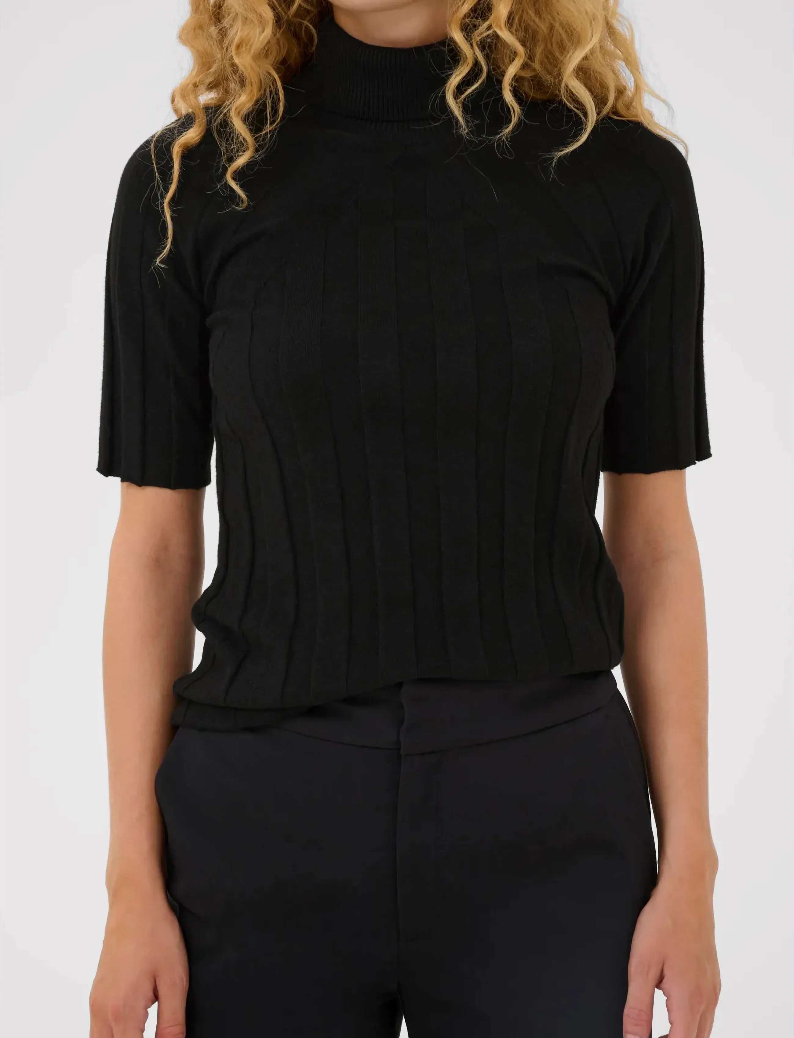InWear - NIKOLAIW KELLSIE SS PULLOVER - kaschmir - black - 5