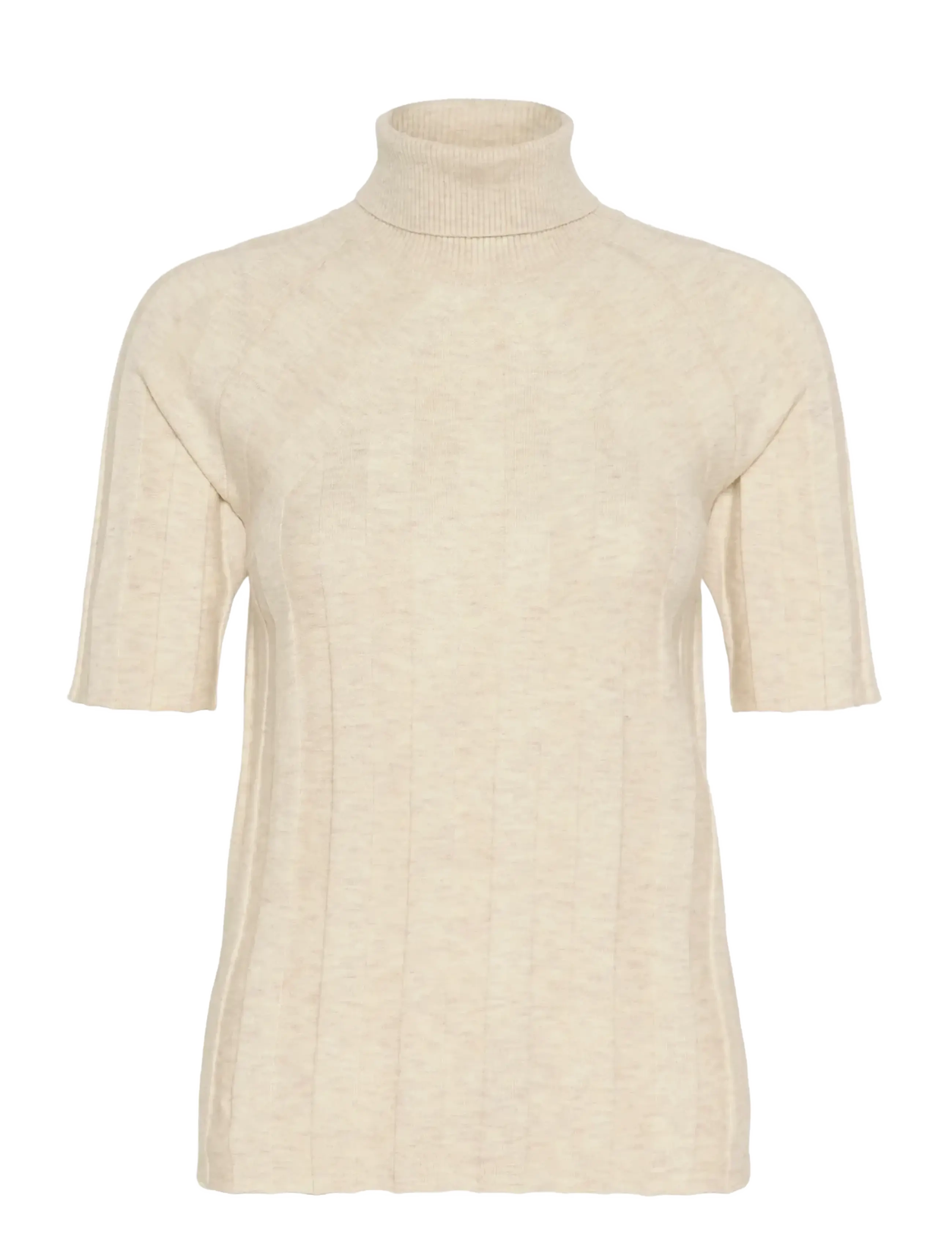 InWear NIKOLAIW KELLSIE SS PULLOVER - Rollkragenpullover - ECRU / cream