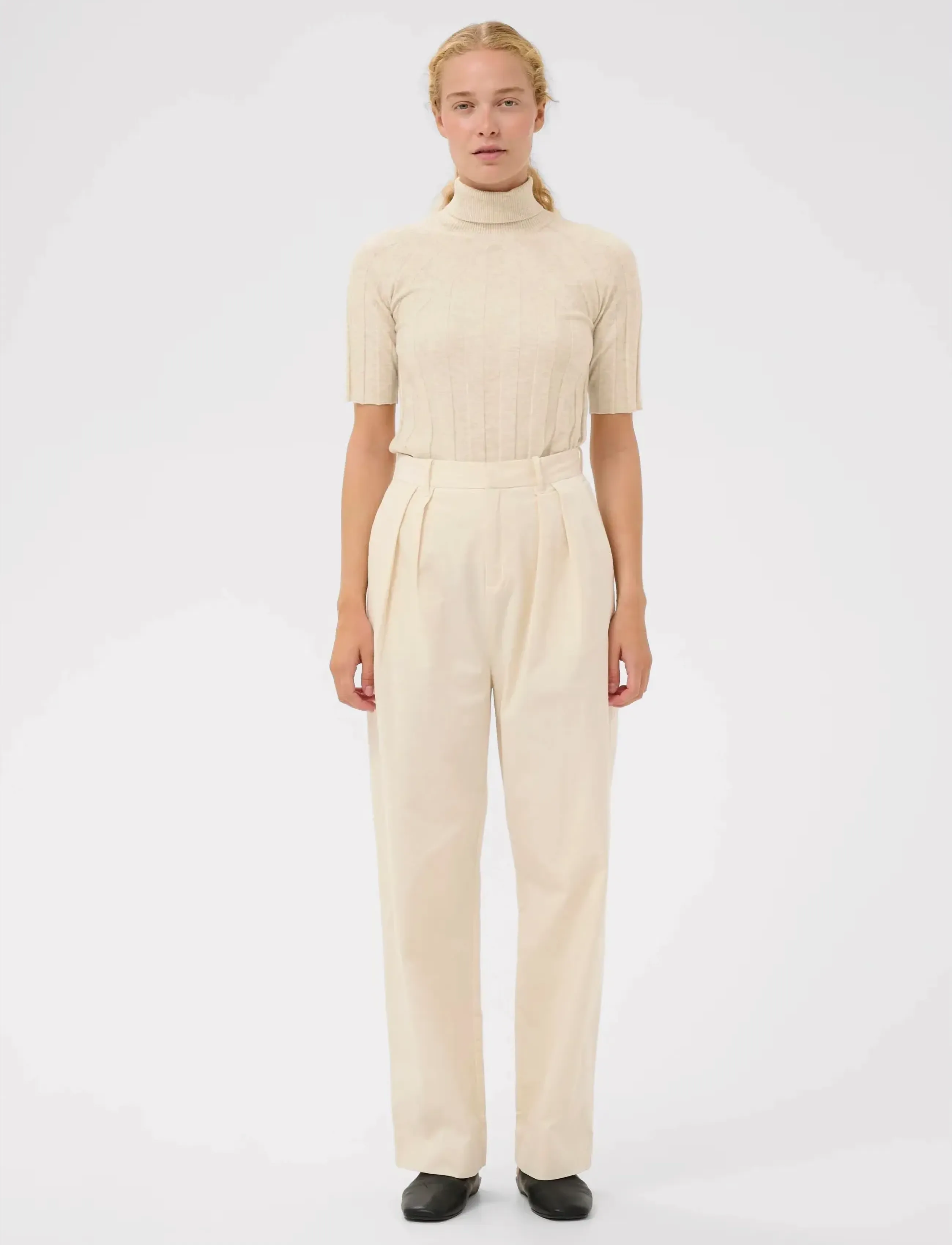 InWear - NIKOLAIW KELLSIE SS PULLOVER - cashmere - ecru - 3