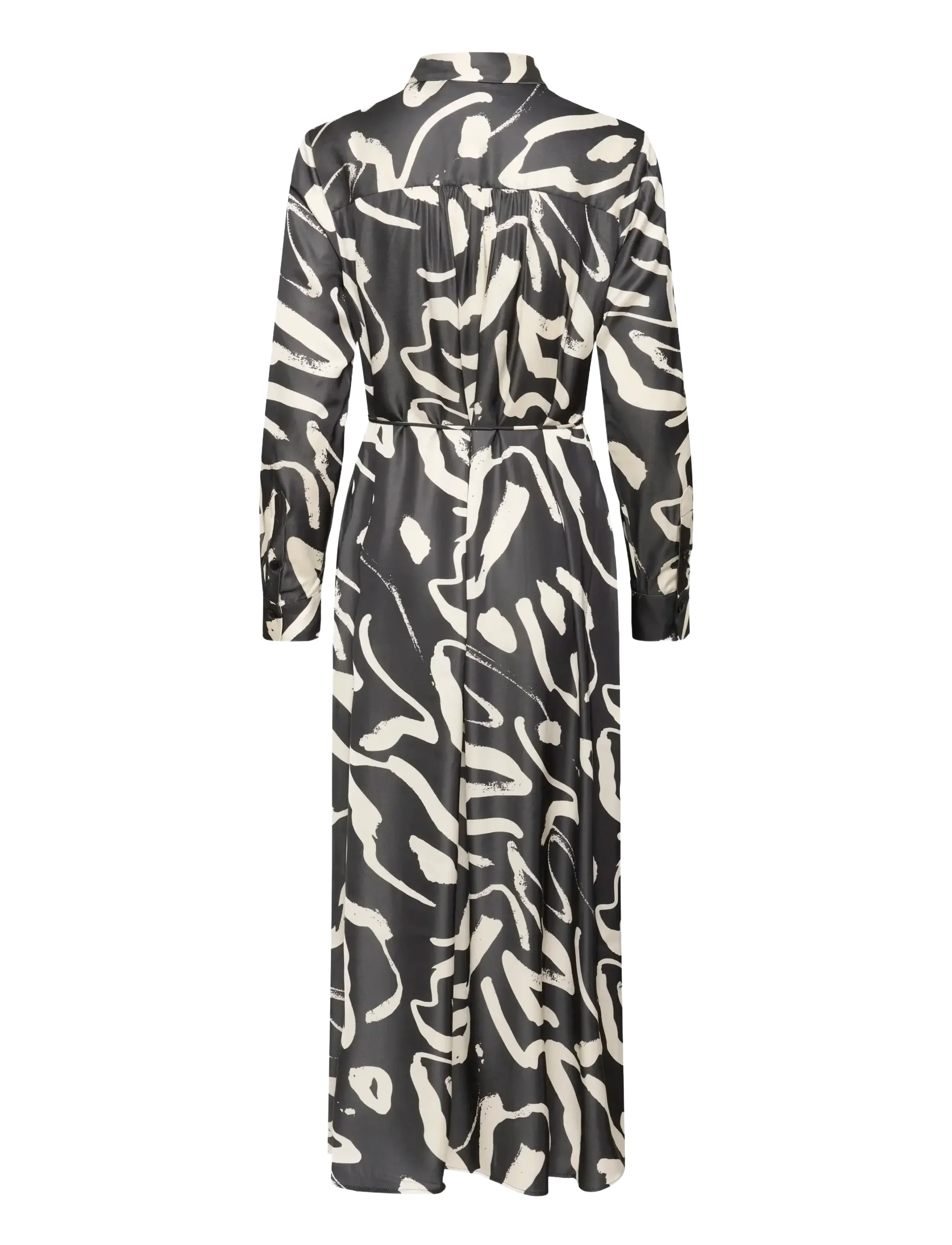 InWear - GAIAAIW DRESS - hemdkleider - black art strokes 1 - 2