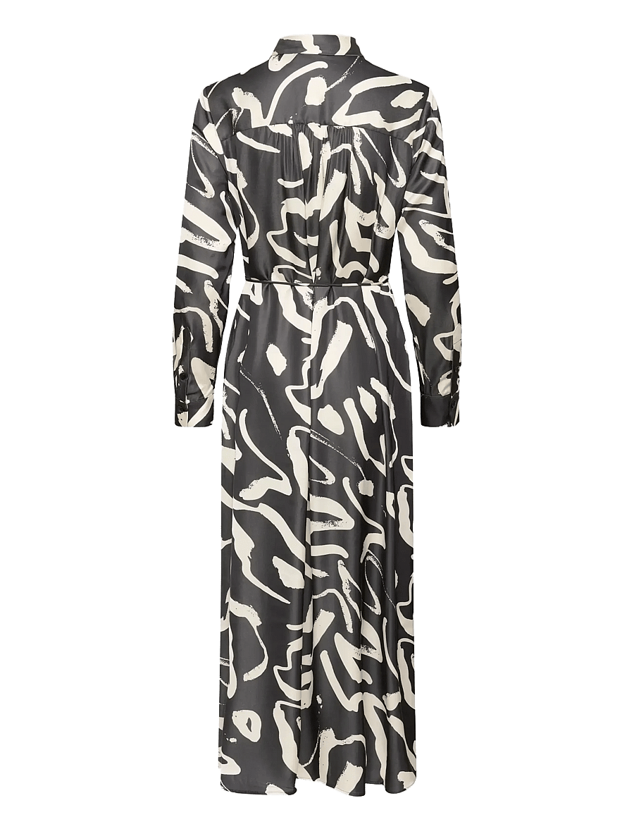InWear - GAIAAIW DRESS - skjortekjoler - black art strokes 1 - 2
