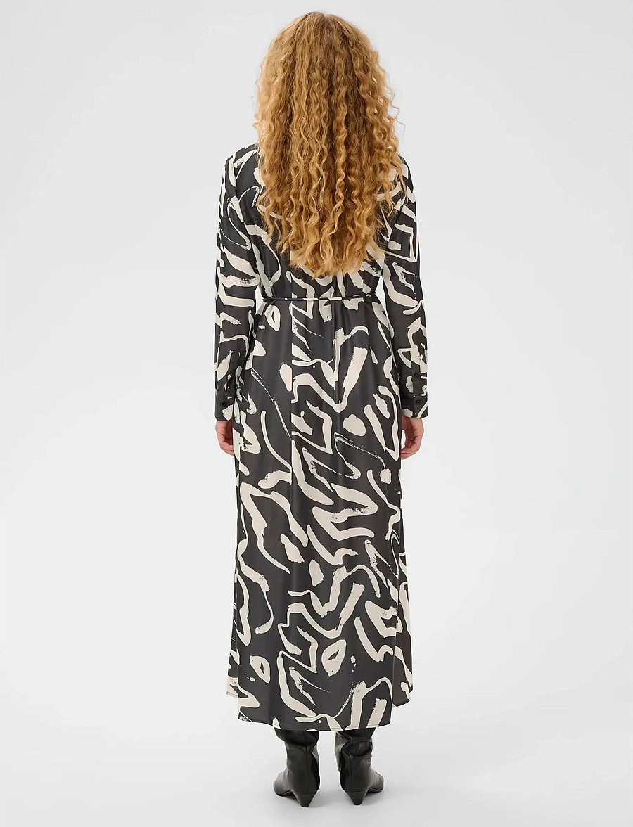 InWear - GAIAAIW DRESS - skjortekjoler - black art strokes 1 - 4