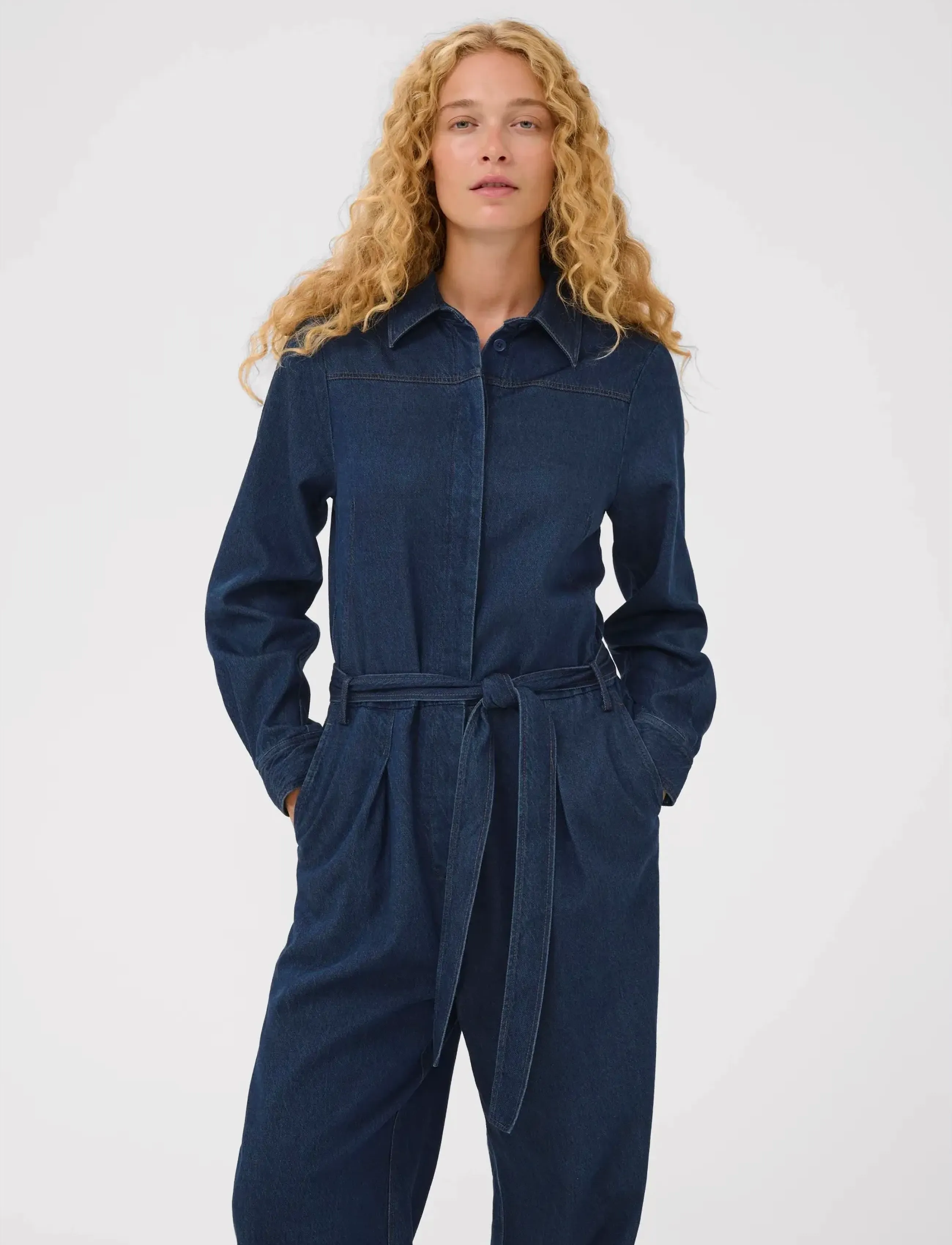 InWear Carolaiw Jumpsuit, 34, Navy, Underdele > Jumpsuits, Dame