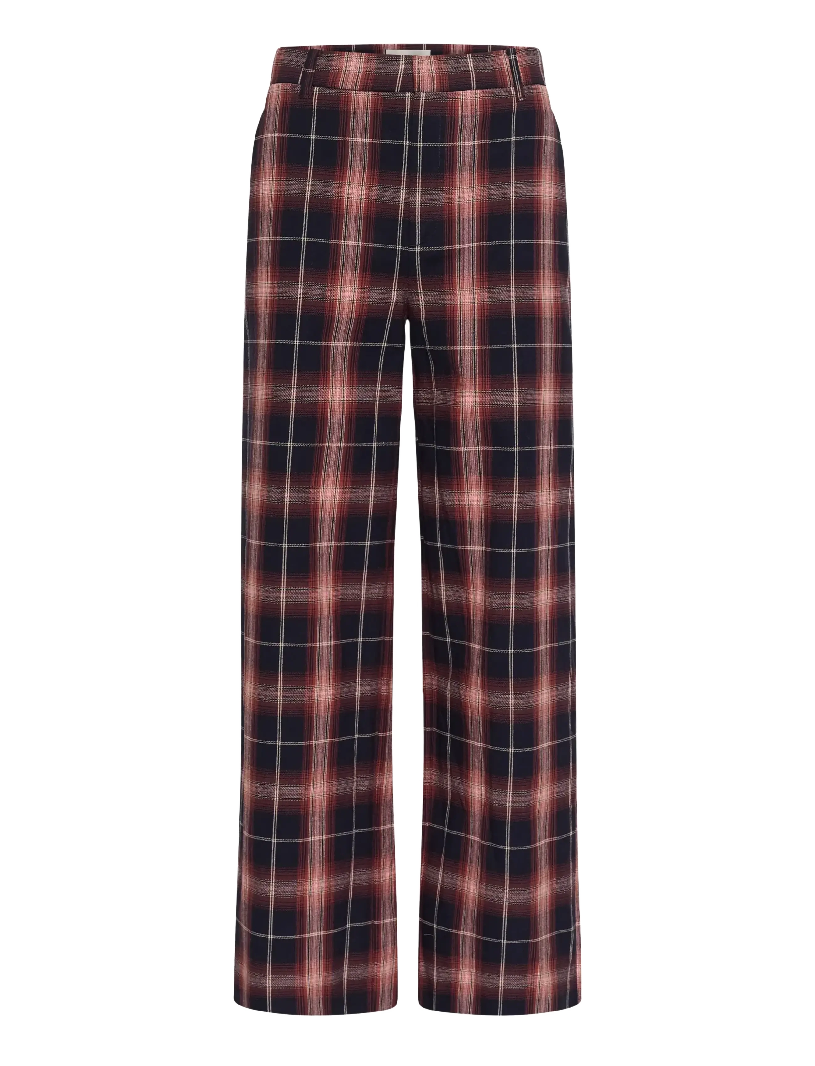 InWear CALROSEIW PANT - Bukser - LIGHT PINK TWILL CHECK / red
