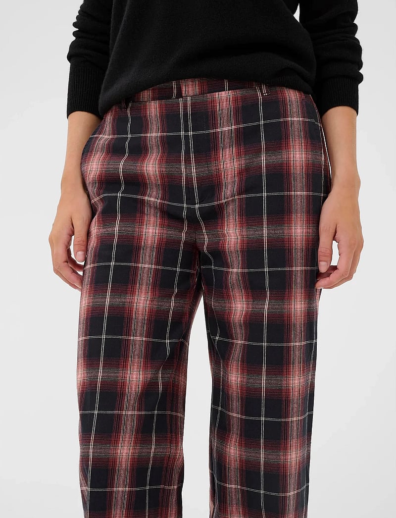 InWear - CALROSEIW PANT - vida byxor - light pink twill check - 5