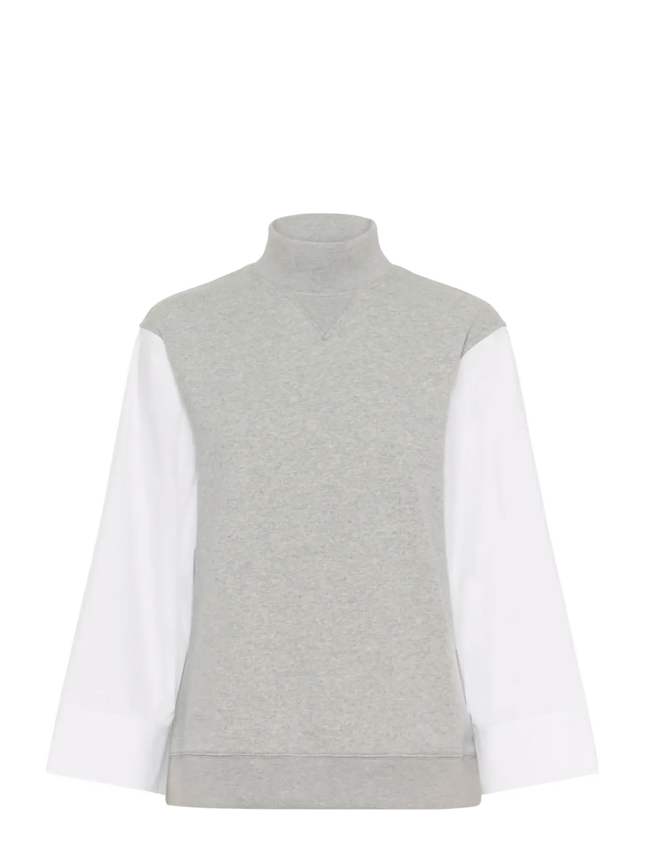 InWear CAPELLAIW SHIRT MIX - Sweatshirts - PURE WHITE / grey
