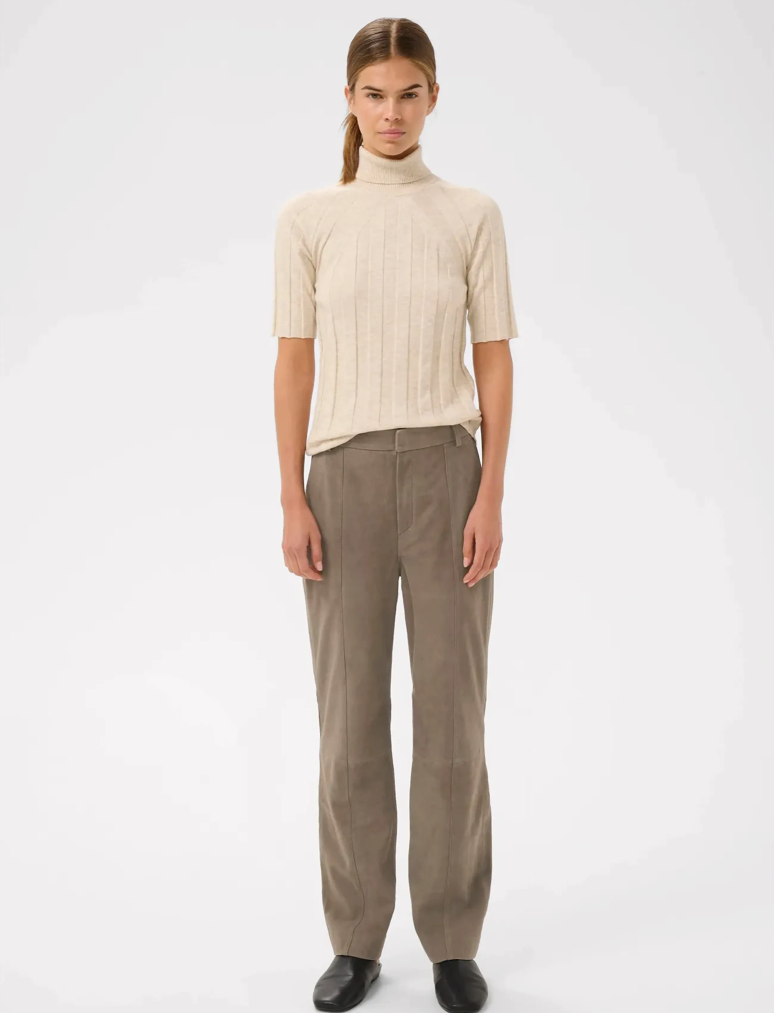 InWear - CARNIKAIW PANT - festtøj til outletpriser - sandy grey - 3