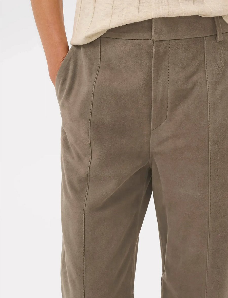 InWear - CARNIKAIW PANT - nahkpüksid - sandy grey - 5