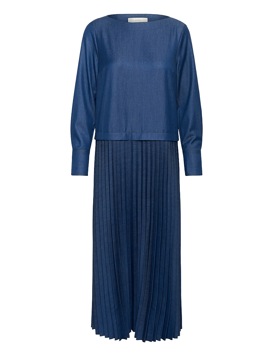 InWear - CHERRIEIW DRESS - midikleider - dark denim - 1