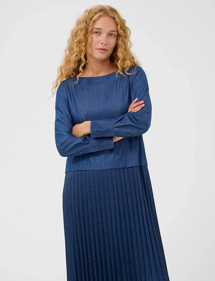 InWear - CHERRIEIW DRESS - midikleider - dark denim - 0