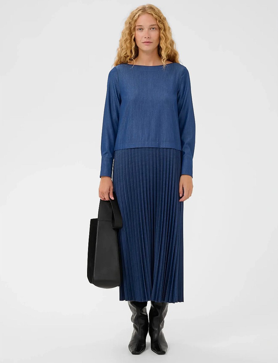 InWear - CHERRIEIW DRESS - midikleider - dark denim - 3