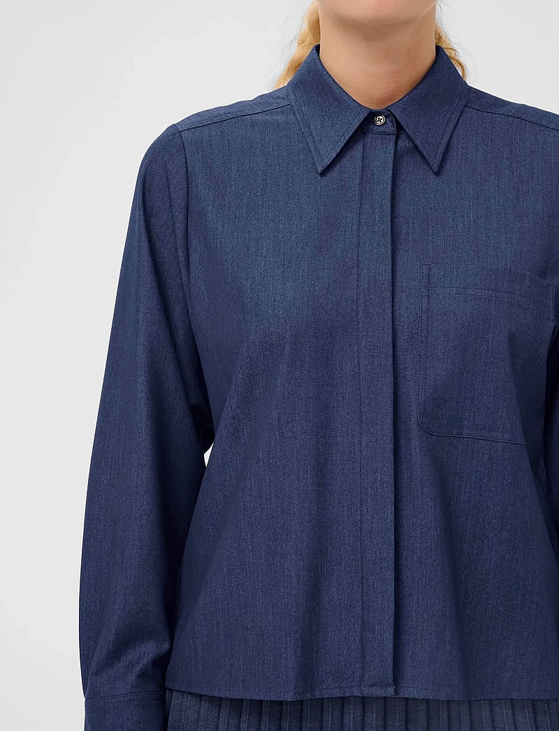 InWear - CHERRIEIW SHIRT - jeansskjortor - dark denim - 5