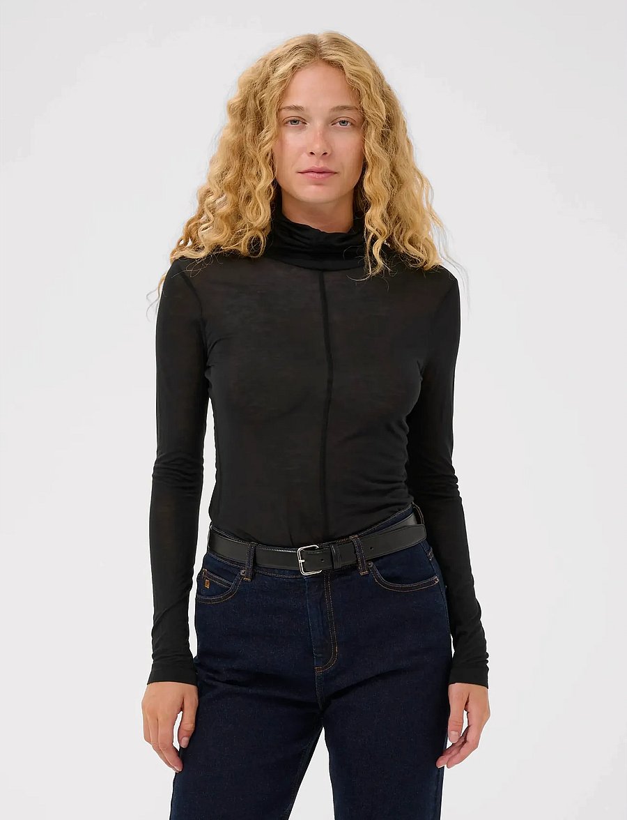 InWear - TYLERIW ROLLNECK - pikkade varrukatega topid - black - 0