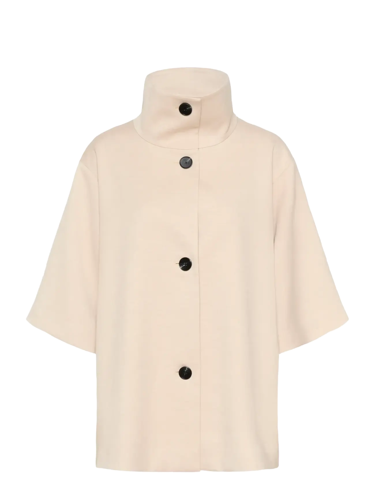 HOLLYNIW CAPE JACKET - ECRU