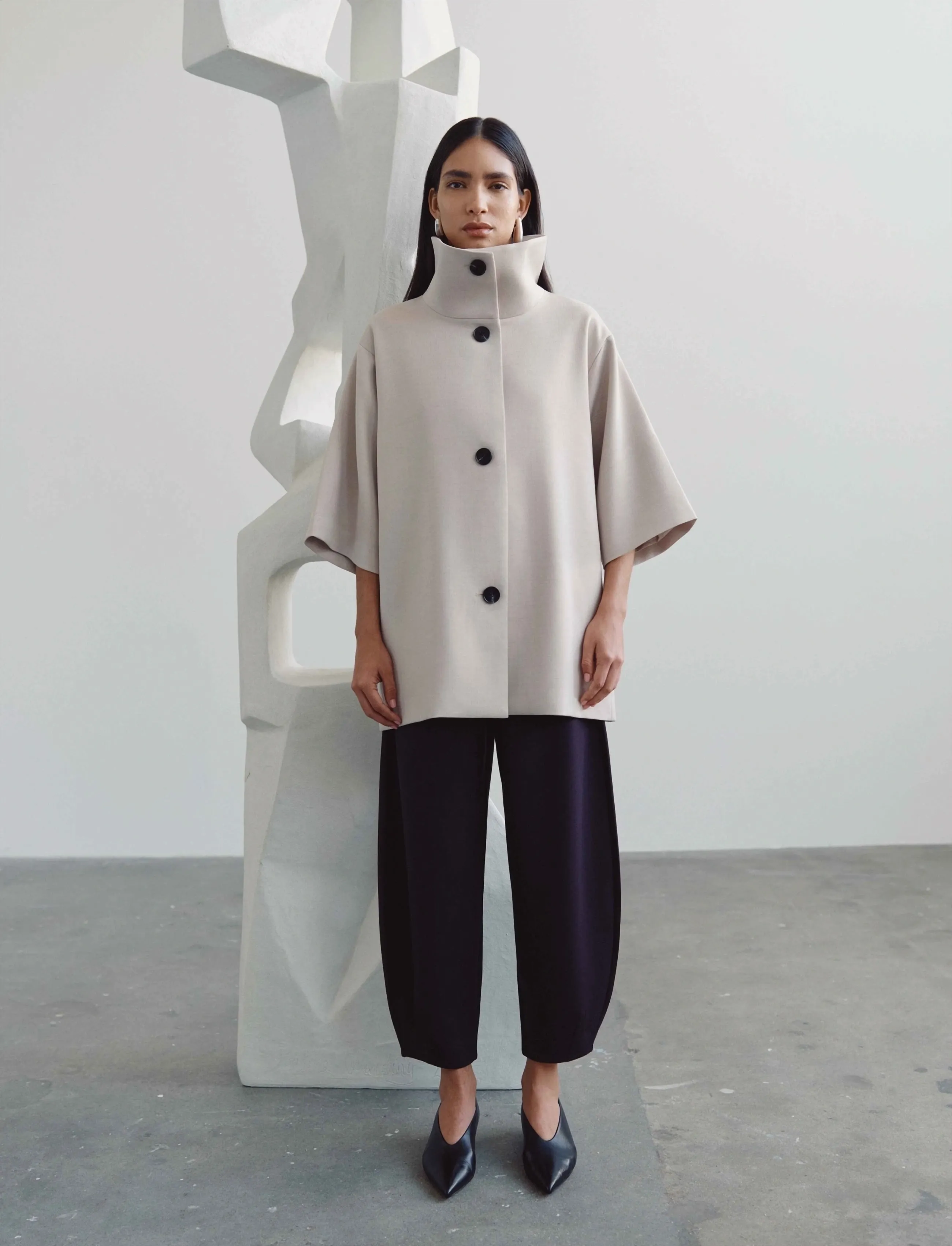 InWear HOLLYNIW CAPE JACKET - Vårkappor - ECRU / cream