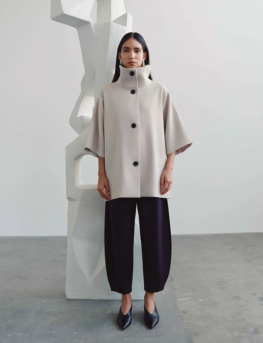InWear - HOLLYNIW CAPE JACKET - light coats - ecru - 0