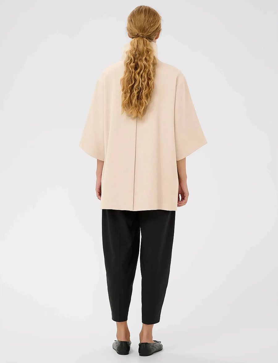 InWear - HOLLYNIW CAPE JACKET - light coats - ecru - 4