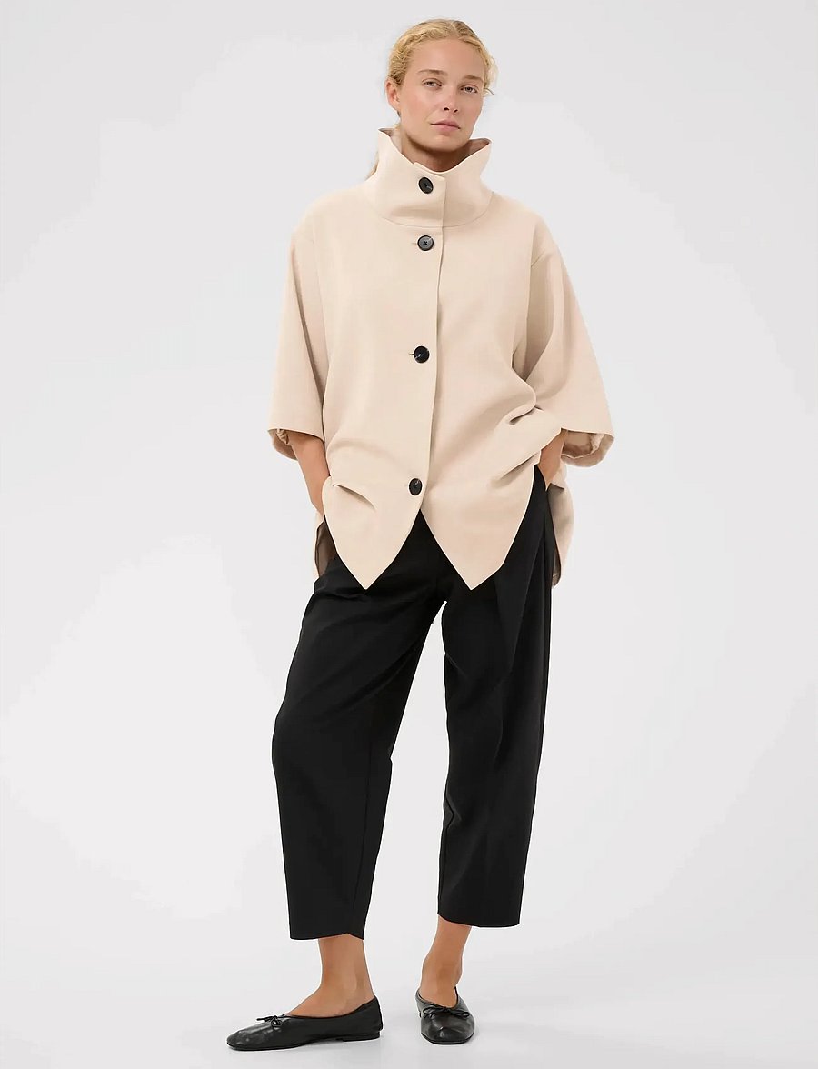 InWear - HOLLYNIW CAPE JACKET - light coats - ecru - 5