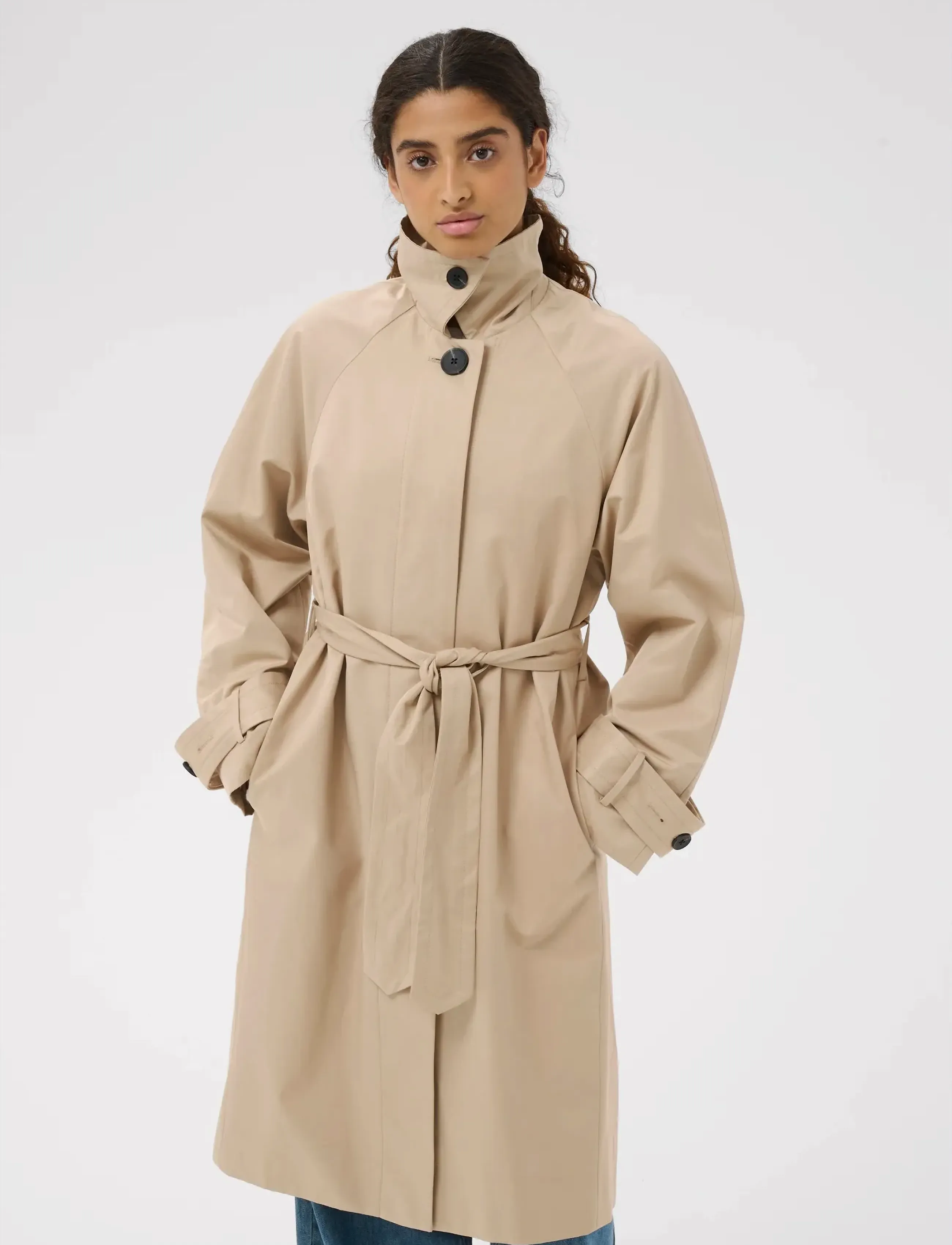 InWear HINONAIW TRENCH - Vårkappor - SANDSTONE / beige