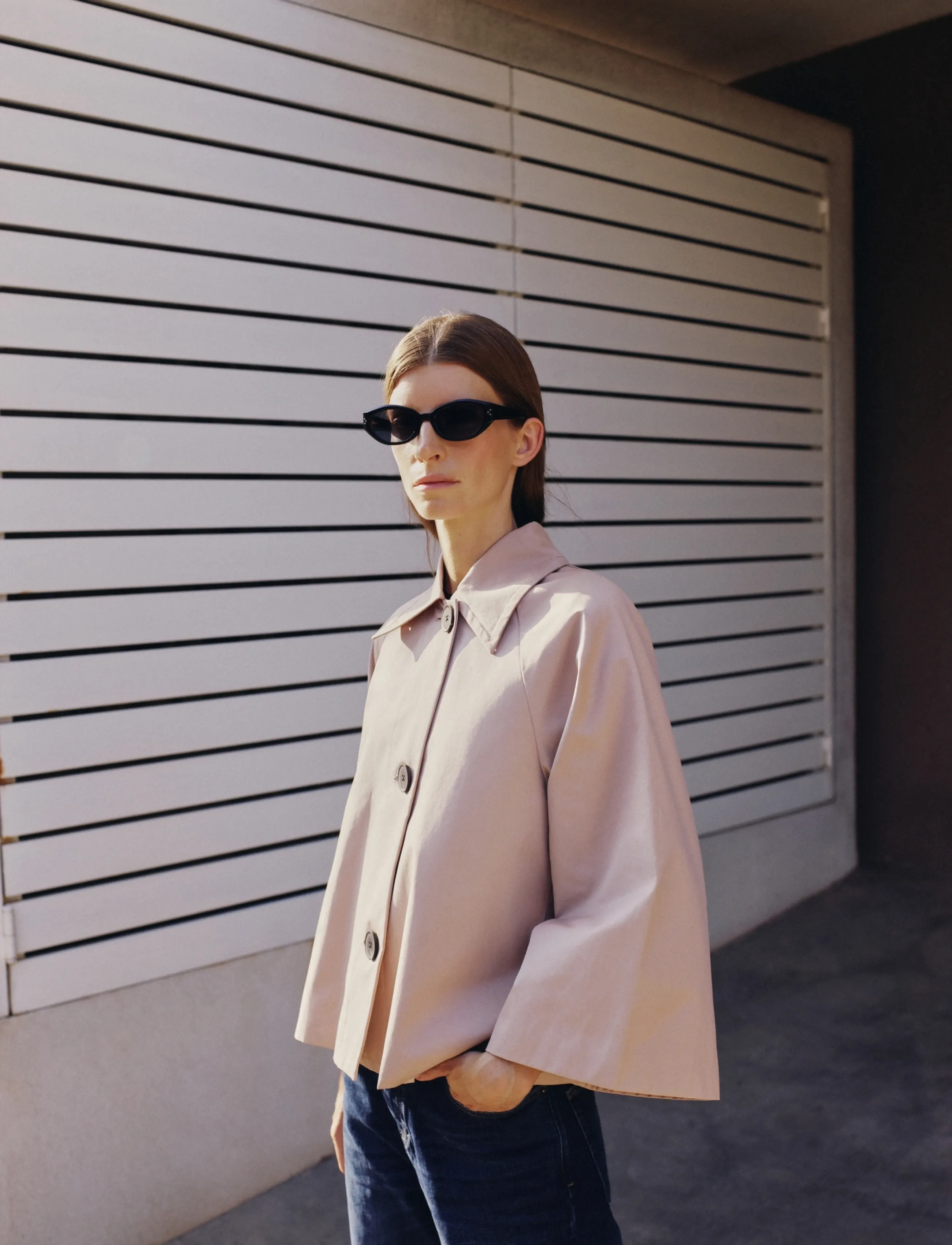 InWear HINONAIW CAPE JACKET - Vårkappor - SANDSTONE / beige