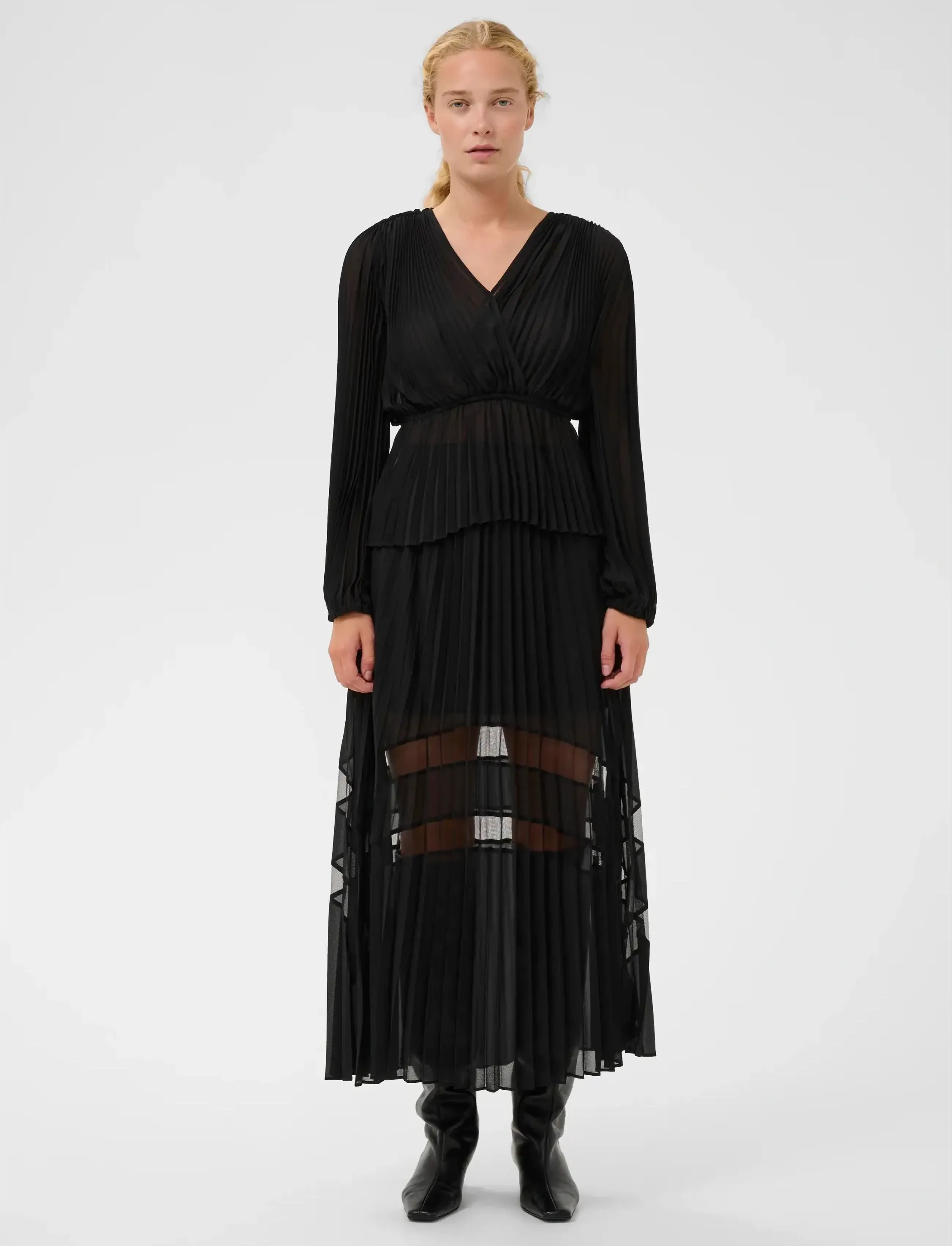 InWear - GISELLEIW BLOUSE - pikkade varrukatega pluusid - black - 3