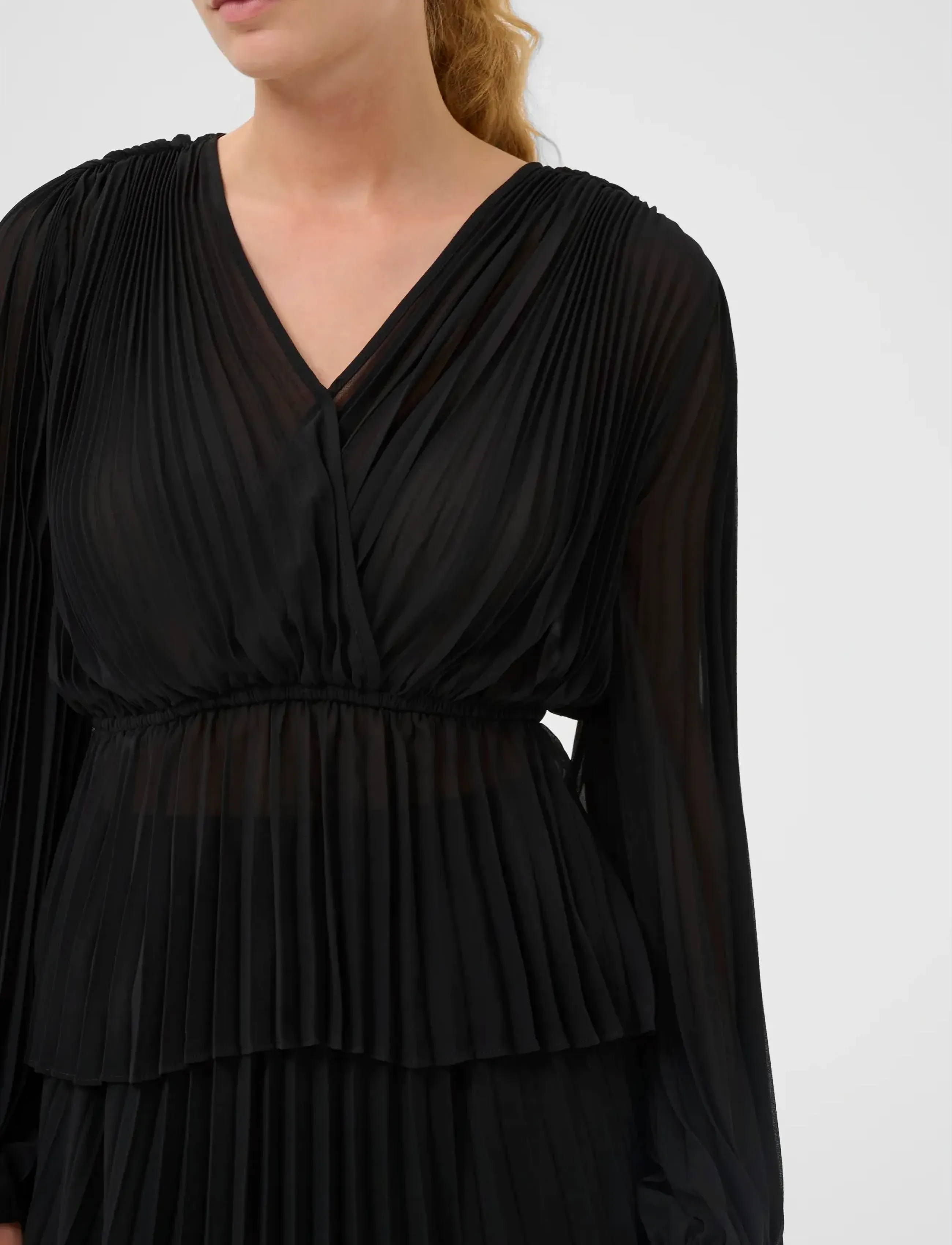 InWear - GISELLEIW BLOUSE - pikkade varrukatega pluusid - black - 5