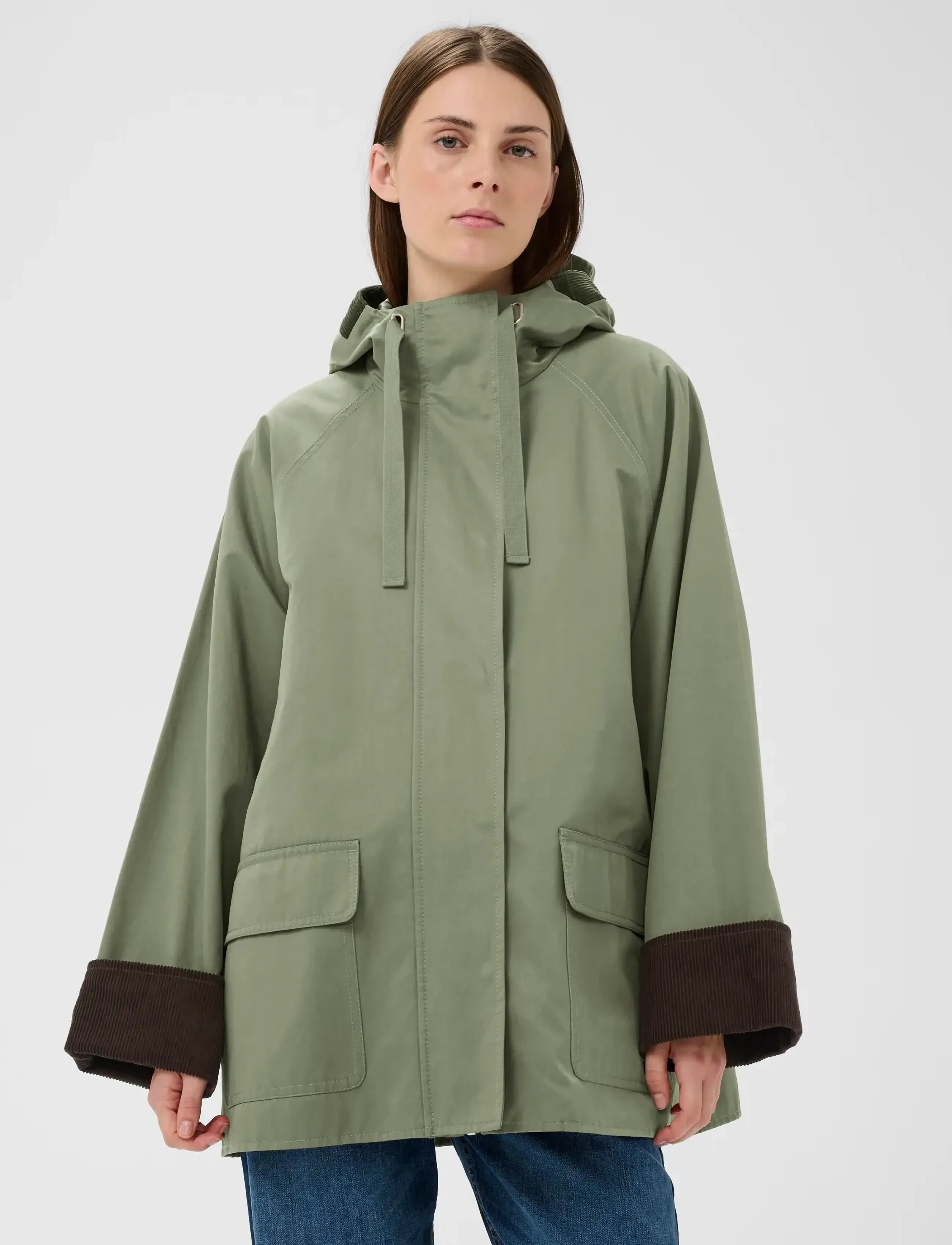 InWear GRACELYNNIW HOODED JACKET - Jackets - MULLED BASIL / khaki/green