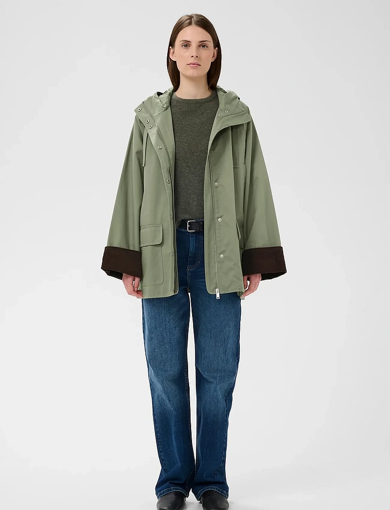 InWear - GRACELYNNIW HOODED JACKET - forårsjakker - mulled basil - 3