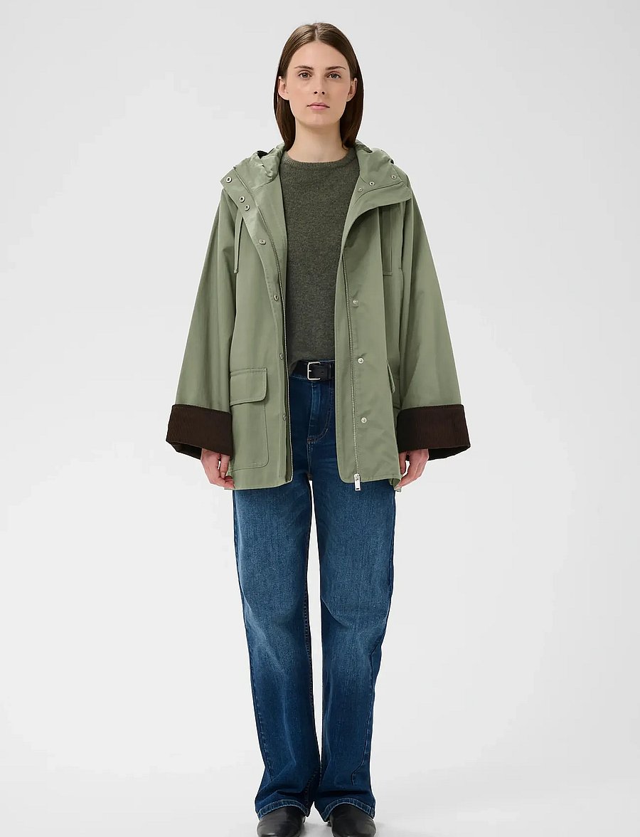InWear - GRACELYNNIW HOODED JACKET - frühlingsjacken - mulled basil - 3